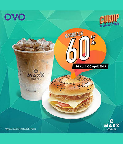 Promo Maxx Coffee CASHBACK 60% Pakai OVO