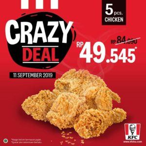 Crazy Deal KFC September, jakartahotdeal.com