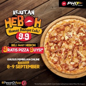 Promo 9.9 Pizza Hut Delivery, jakartahotdeal.com