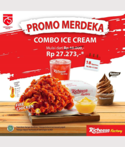 Richeese Factory Promo Merdeka, Jakartahotdeal.com