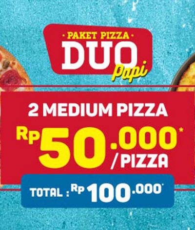 Paket Pizza Duo Premium Hanya Rp.100.000, Buruan Pesan!