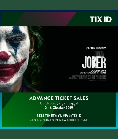 Promo tiket film Joker, jakartahotdeal.com