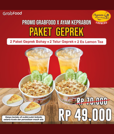 Promo GrabFood Ayam Keprabon, jakartahotdeal.com