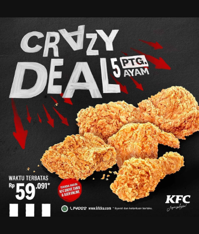 Promo KFC Crazy Deal, Jakartahotdeal.com