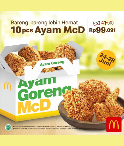Promo McDonald's Indonesia, Jakartahotdeal.com
